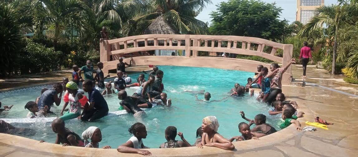 The pool at Golden Duranta, where Emley learners have had swimming lessons