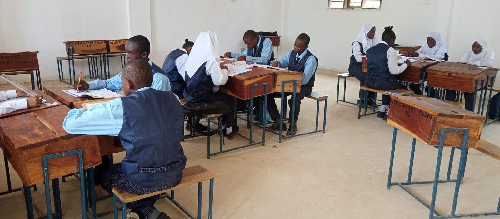 Senior learners in class