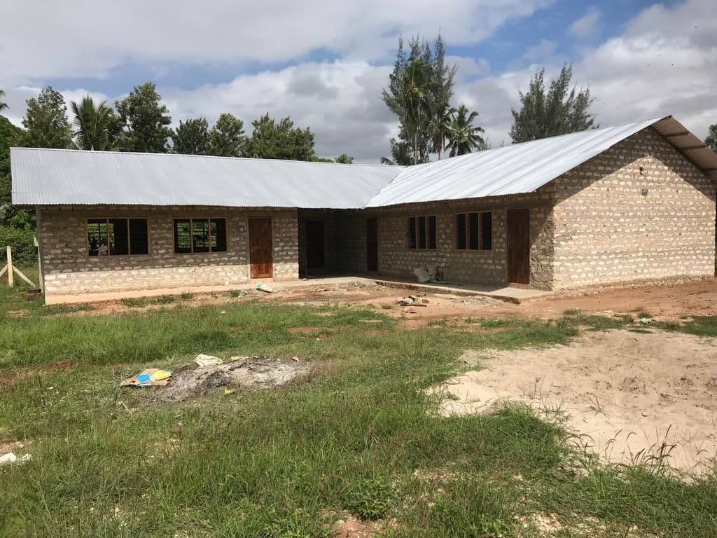 The new nursery block finished with an iron roof