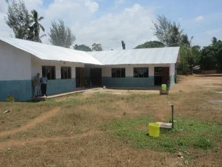 The new three-classroom nursery block on the primary site