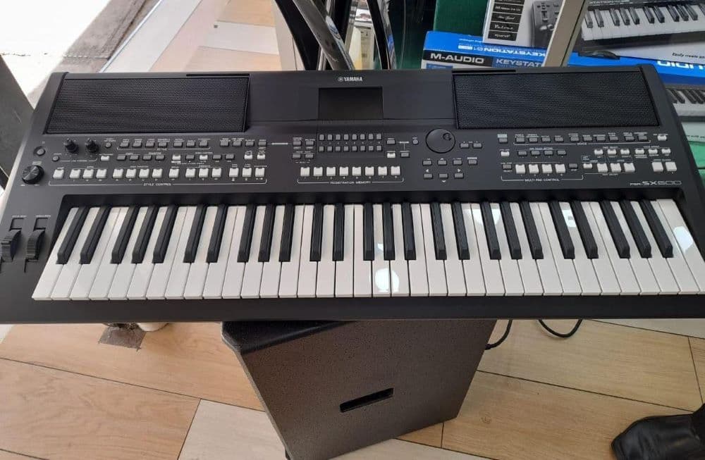A new Yamaha electronic keyboard on a stand